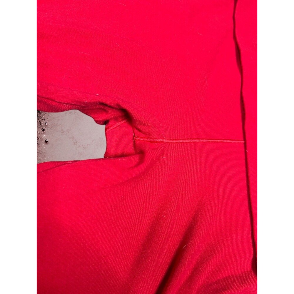 preowned PINK Victoria’s Secret All-Day Cotton Foldover Flare Legging red Size M - Picture 6 of 10